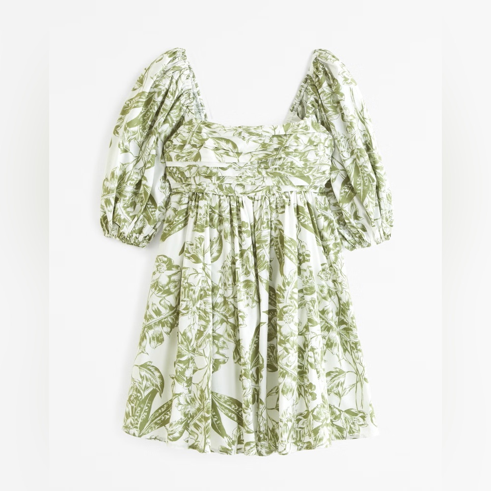 The A&F Emerson Poplin Puff Sleeve Mini Dress